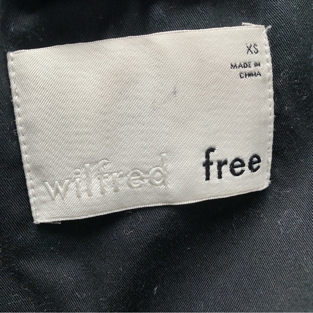 Aritzia Wilfred Free Teddy Sherpa Jacket Black XS | Cozy Zip Up Fleece Oversized - Picture 13 of 15